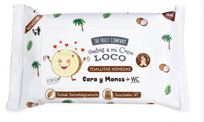 Toallitas pocket multiusos Coco the fruit company 15uds