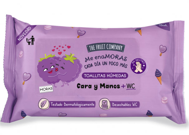 Toallitas pocket multiusos Moras the fruit company 15uds