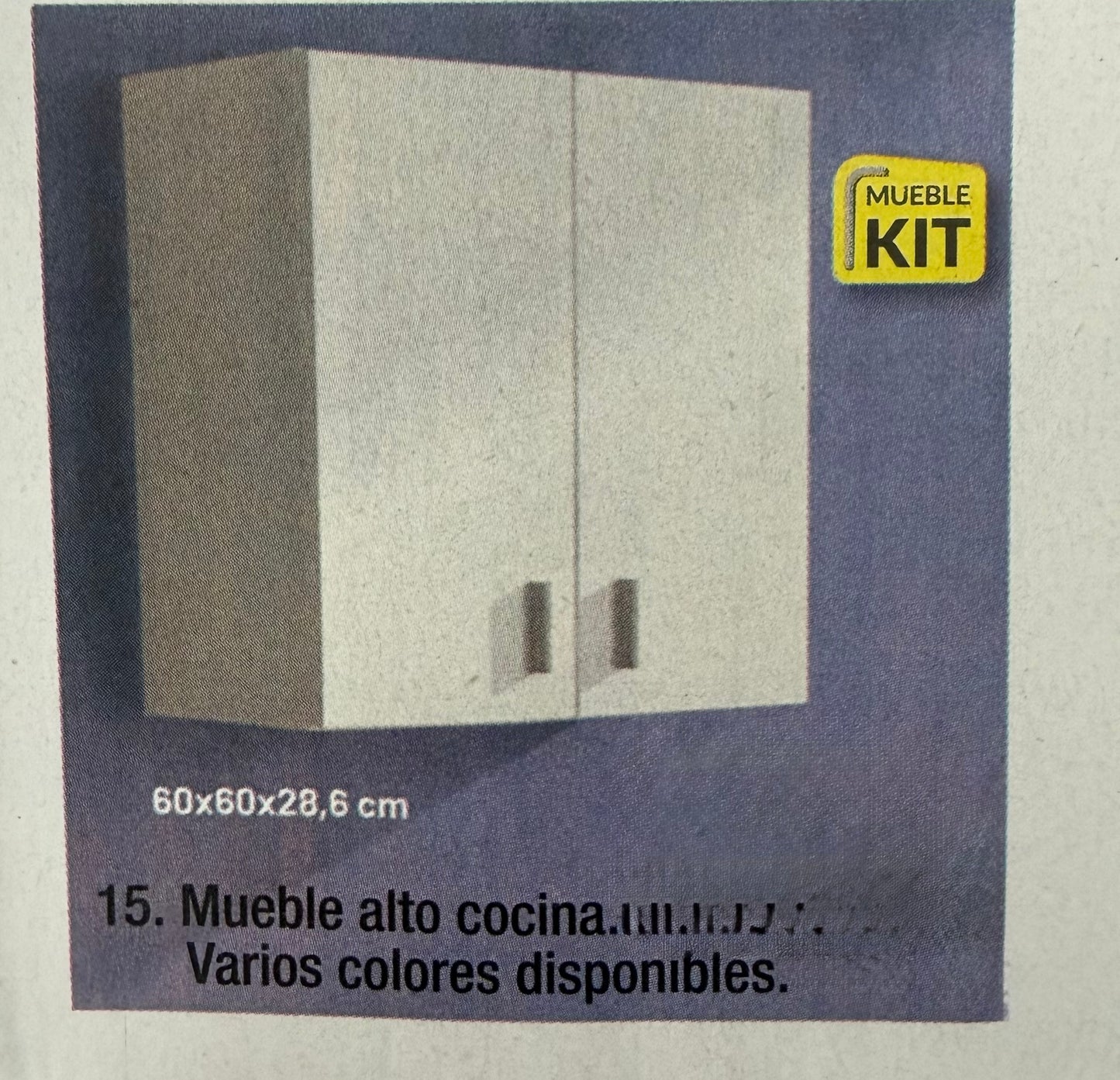 Mueble alto cocina 60x60x28,6cm