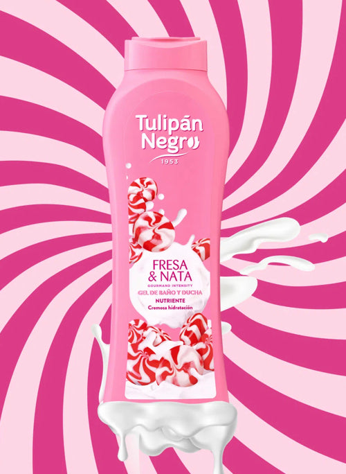 Gel de Baño Tulipán Negro Fresa&Nata 650ml