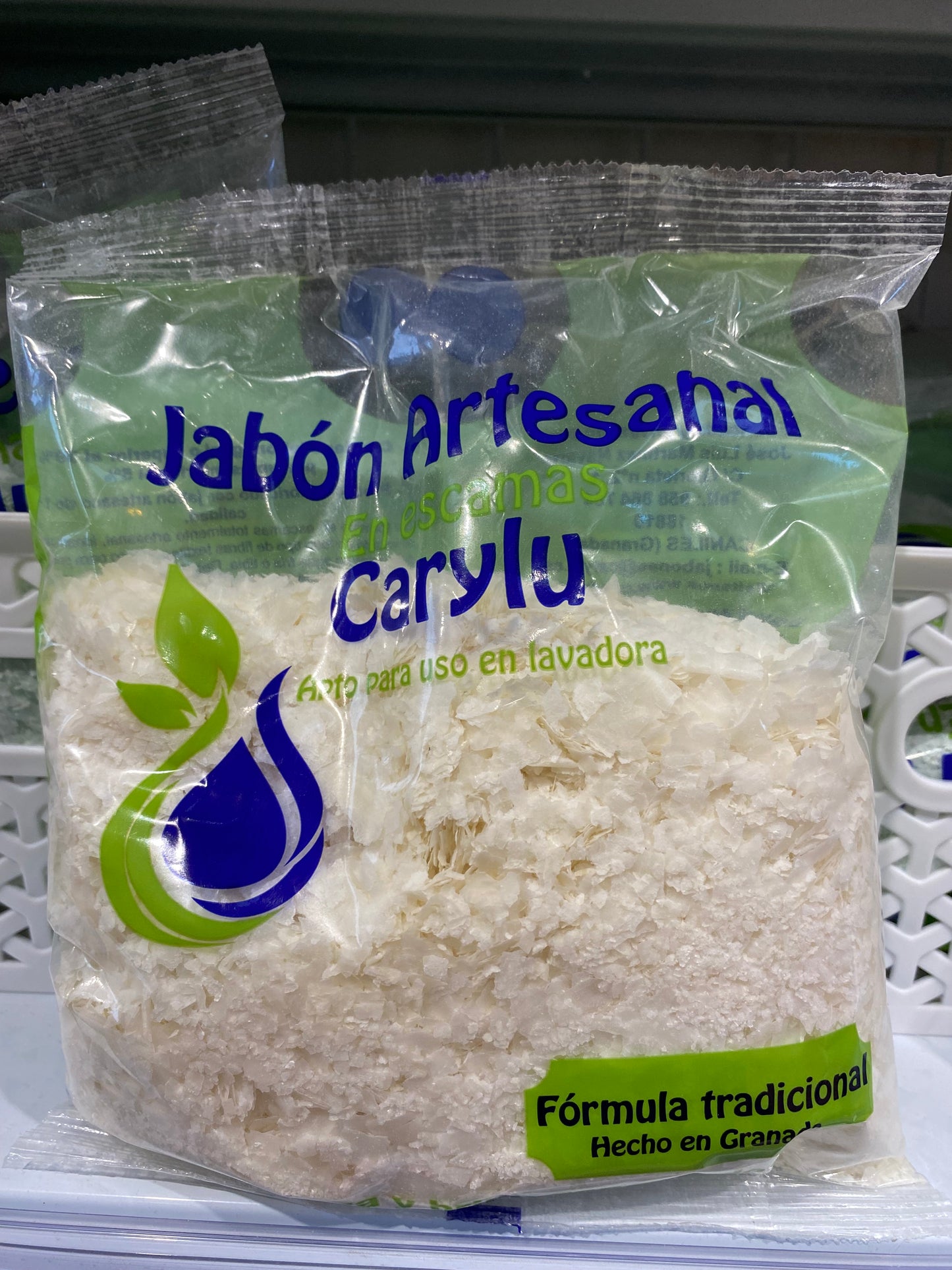 Caja jabón en Escama blanco Carylu 350gr 24uds