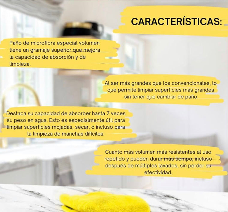 Paño Microfibra Gigante Pamex 40x60cm 6UNID