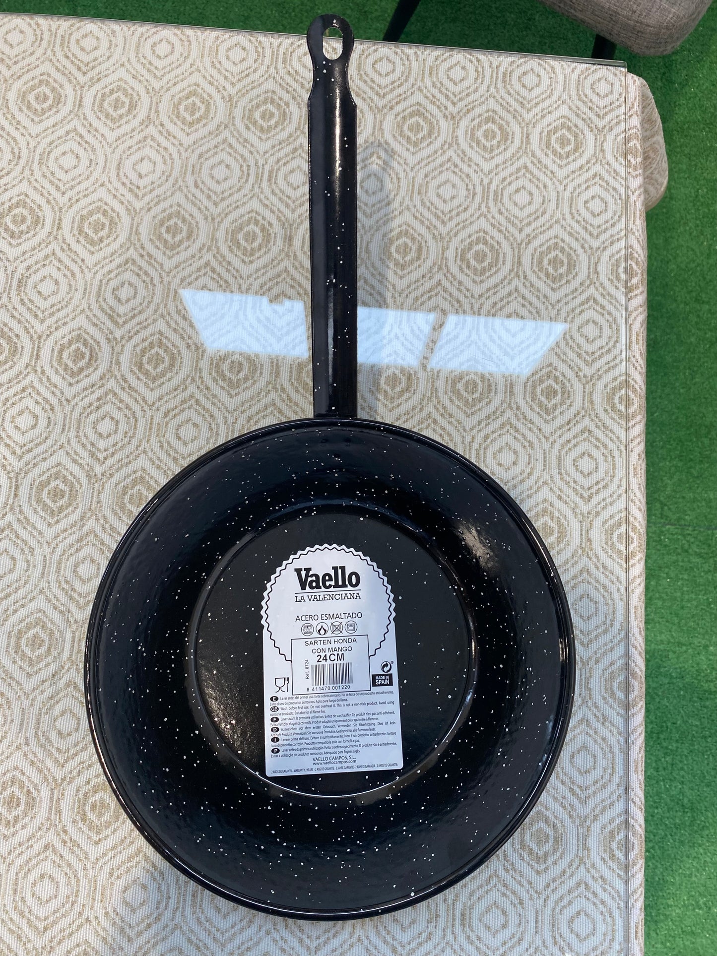 SARTEN HONDA
ESMALTADA MANGO
24CM Vaello