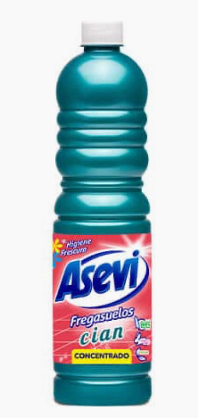 Caja Asevi Fregasuelos Cian 1000ML 12uds
