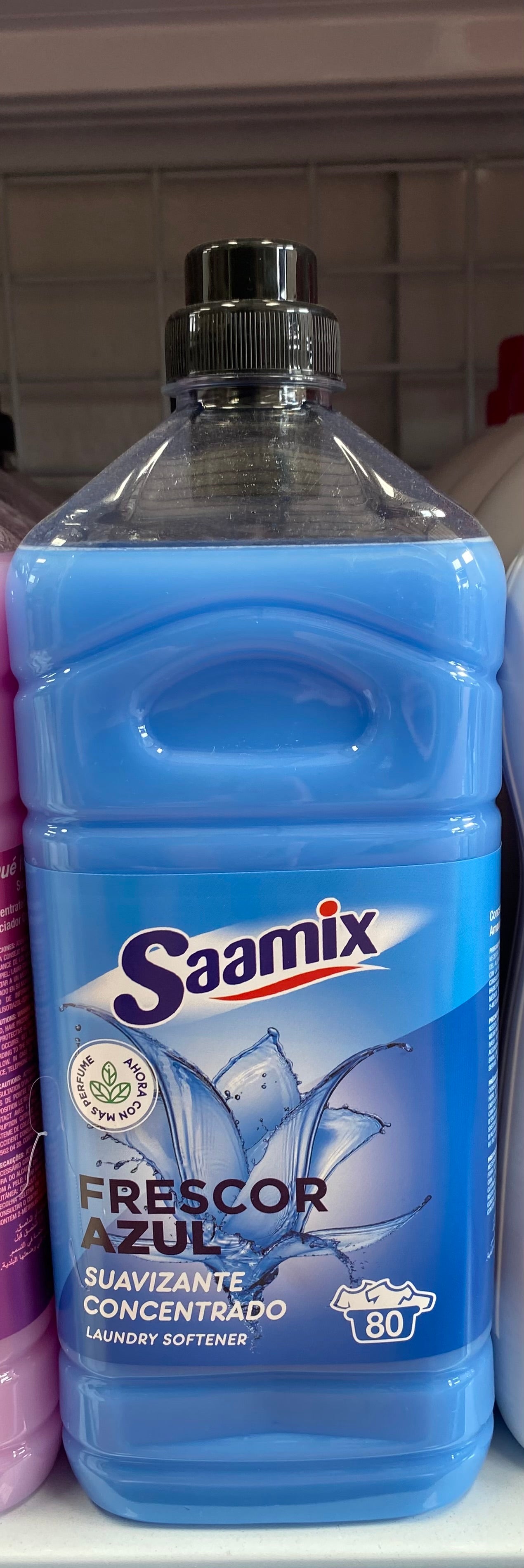 SUAVIZANTE SAAMIX
FRESCOR AZUL 80D 4uds