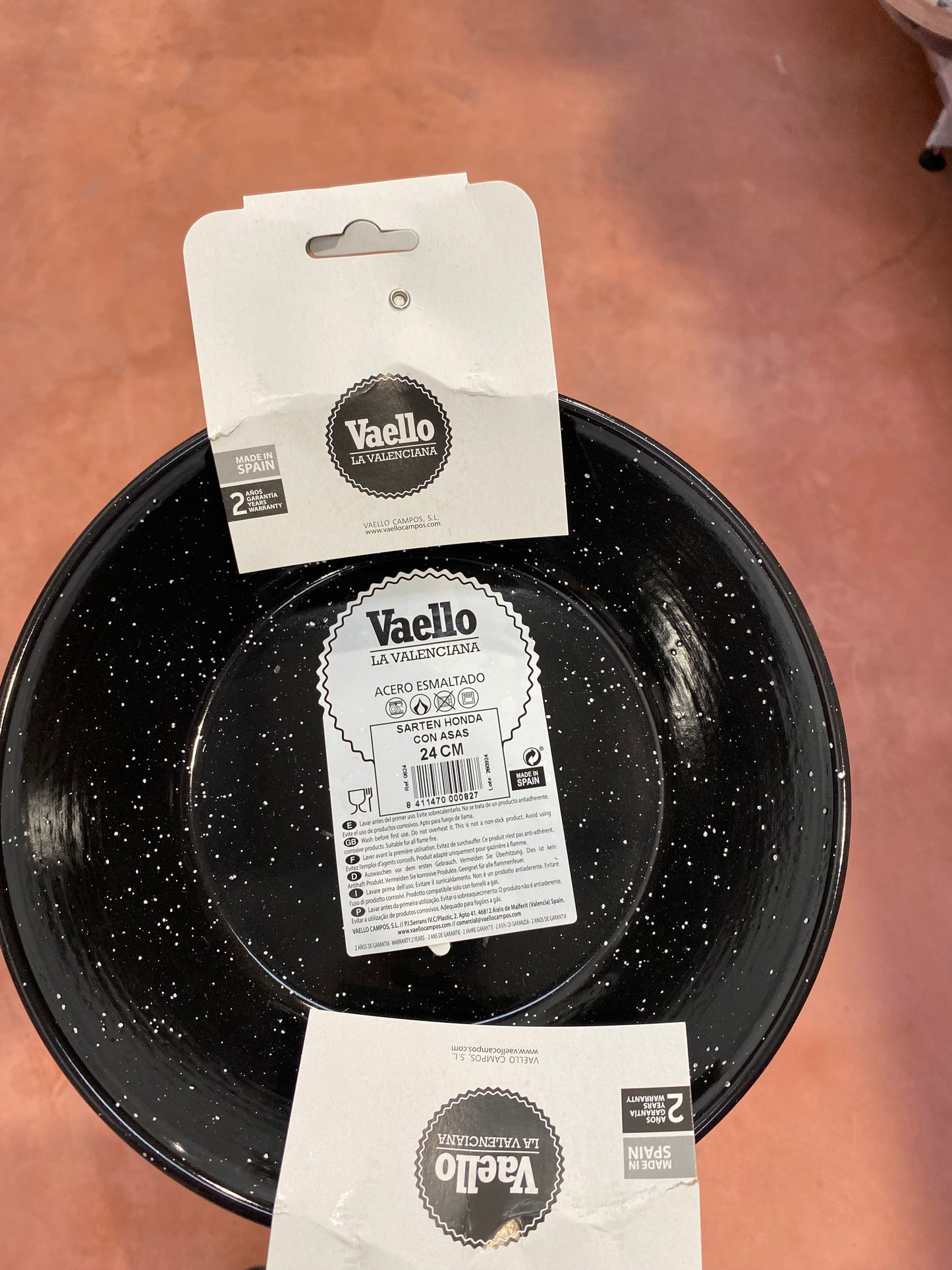 SARTEN HONDA
ESMALTADA ASAS
24CM Vaello