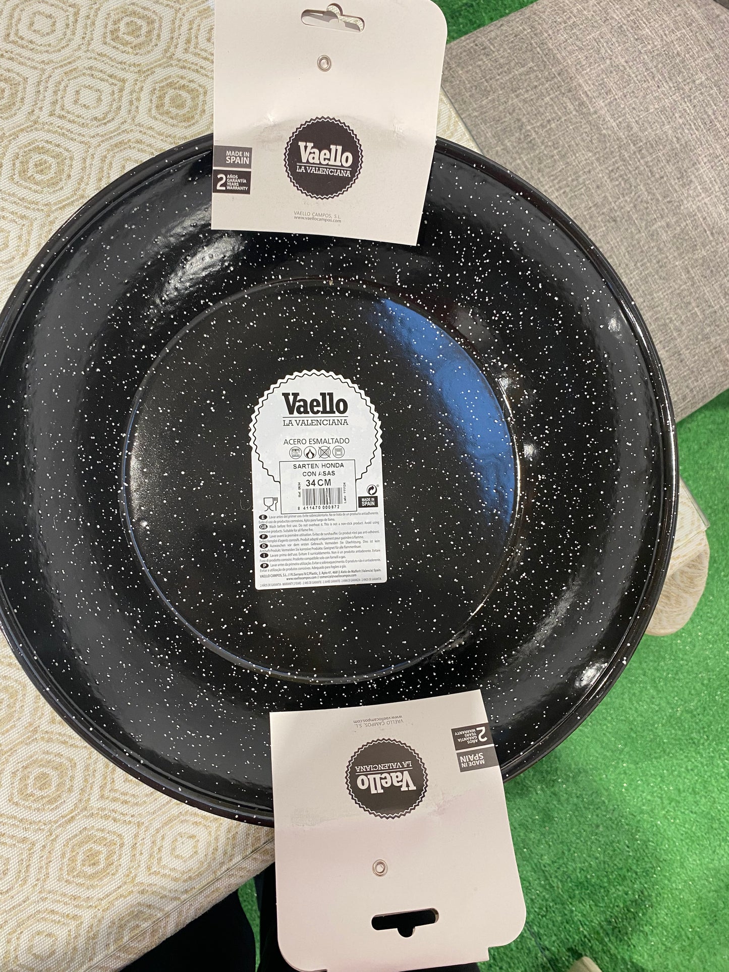 SARTEN HONDA
ESMALTADA ASAS
34CM Vaello