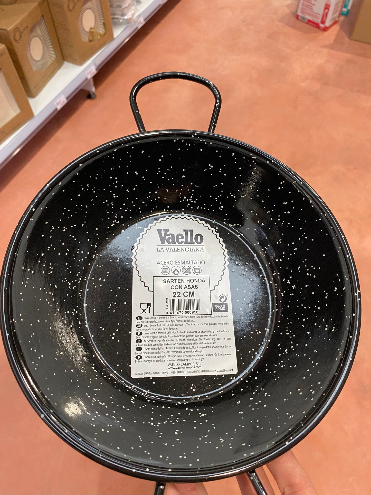 SARTEN HONDA
ESMALTADA ASAS
22CM Vaello