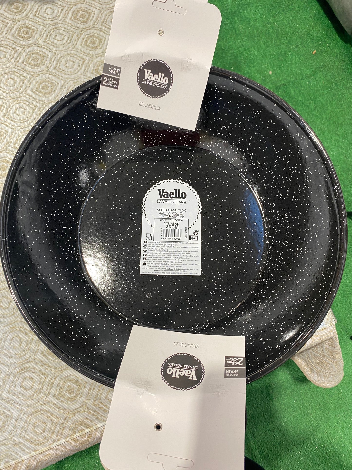 SARTEN HONDA
ESMALTADA ASAS
36CM Vaello