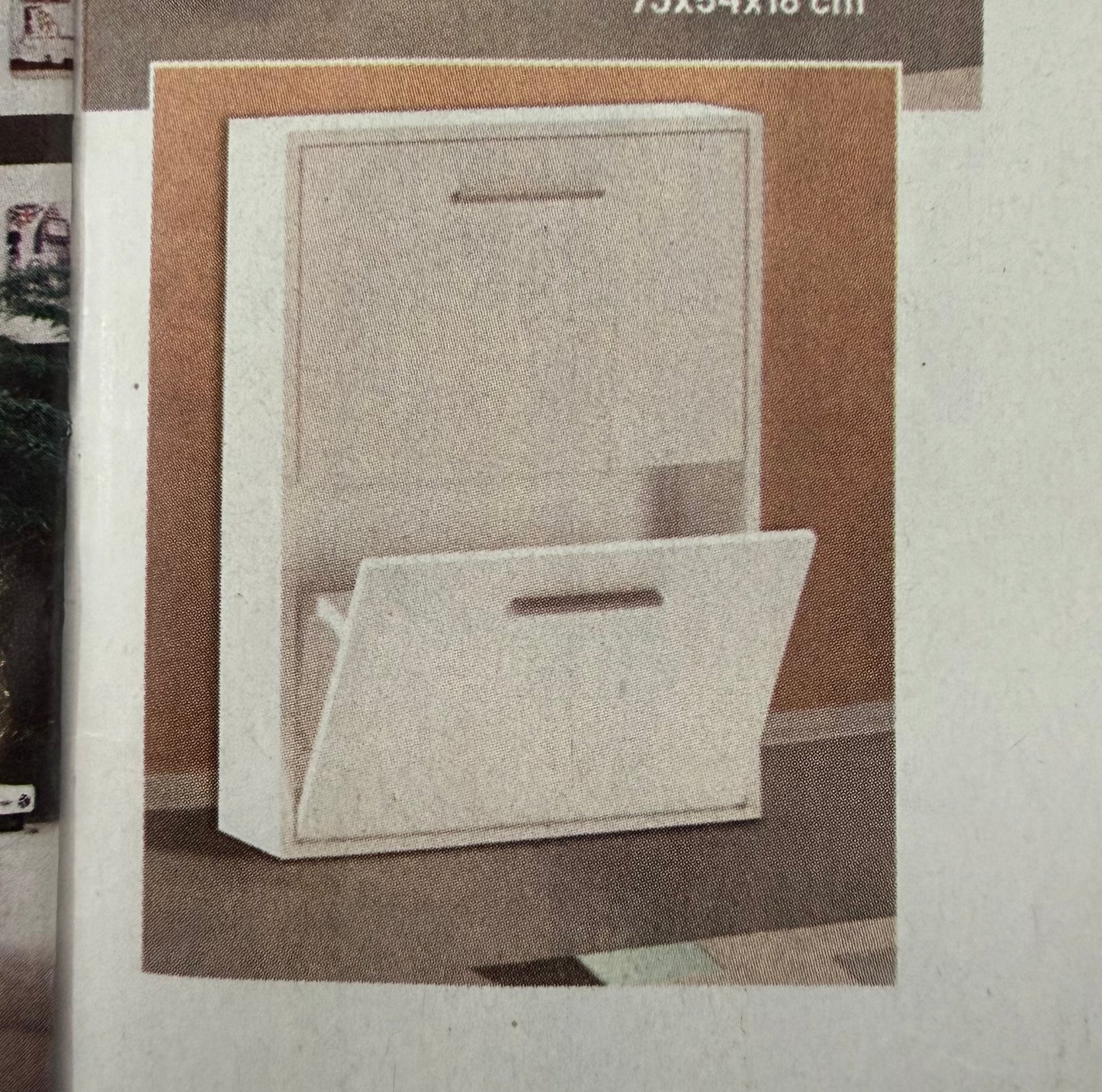 Zapatero 2 puertas 73x54x18cm