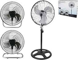 Ventilador 3 en 1 LIAN 45 cm 70 W (pie, de mesa, a pared)