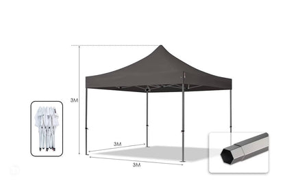 Carpa plegable 3x3x3MT