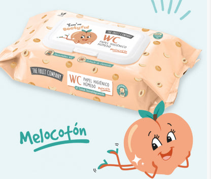 Papel higiénico húmedo Melocotón the fruit company