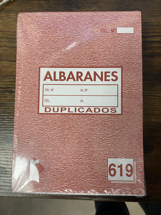 Talonario A5 Albarán duplicado