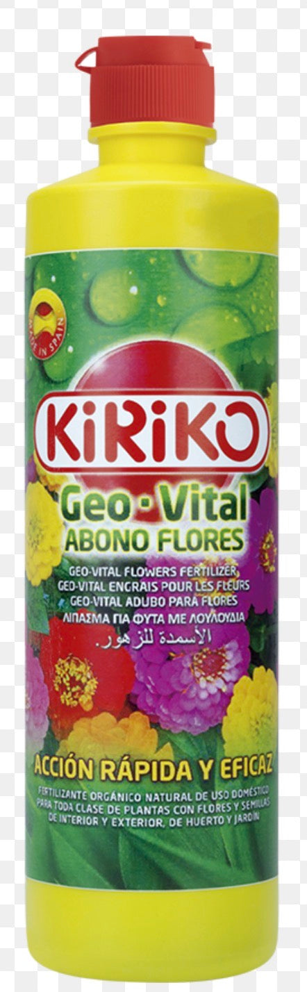Caja GEO-VITAL ABONO FLORES 500ml kiriko 15uds