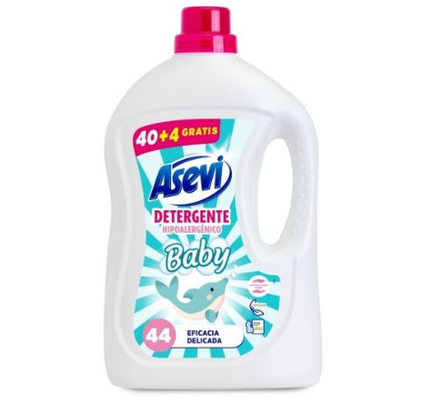 Caja Asevi Detergente 40+4D 2.376L Baby 5uds