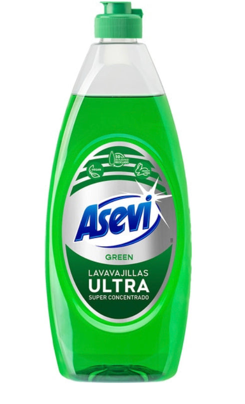 Caja Asevi lavavajillas 650ml Ultra Green 10uds