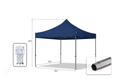 Carpa plegable 3x3x3MT
