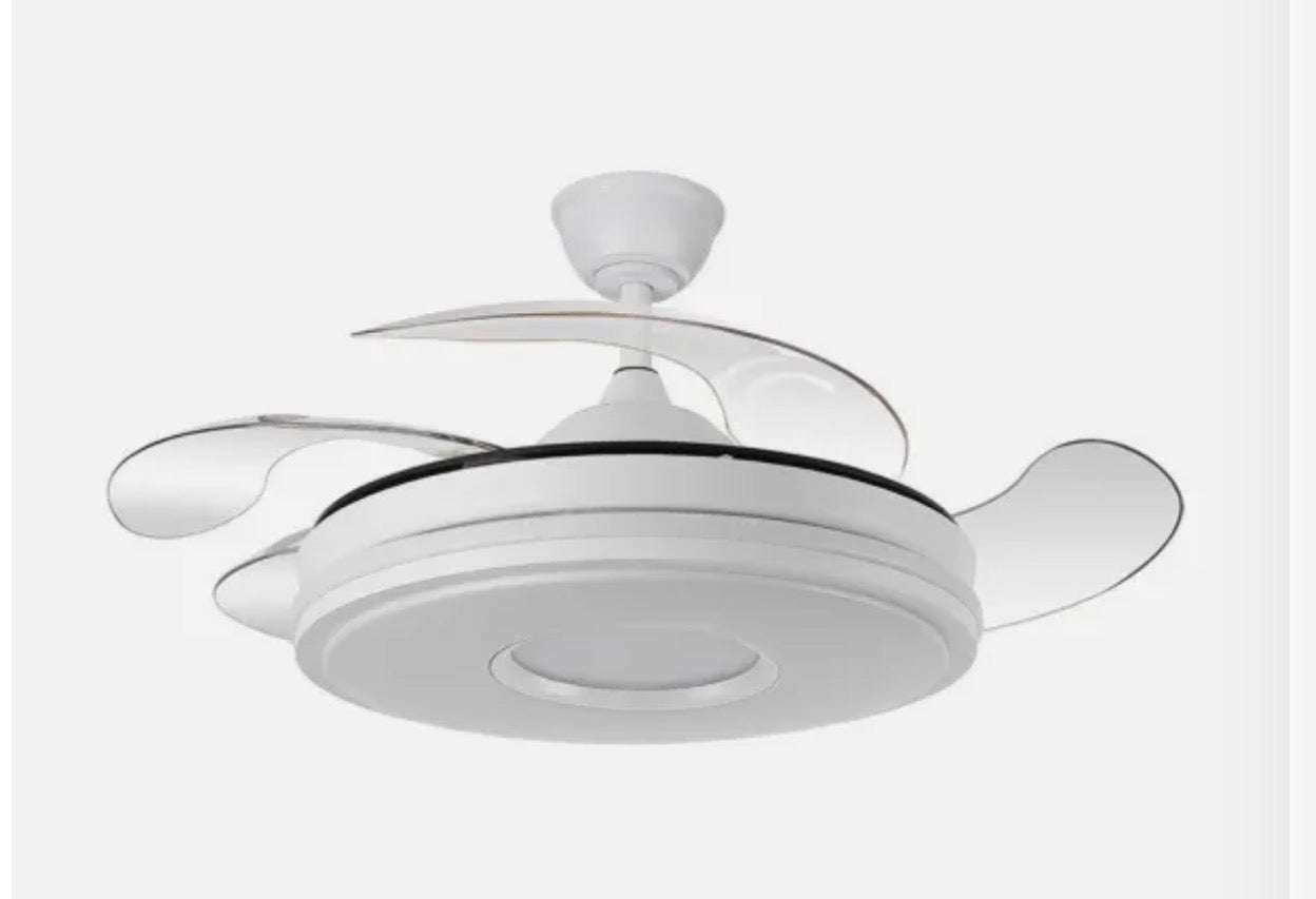VENTILADOR DC DANI 59W 6980LM BLANCO 4ASPAS 6VELOCIDADES 106D 3000-4200-6500K