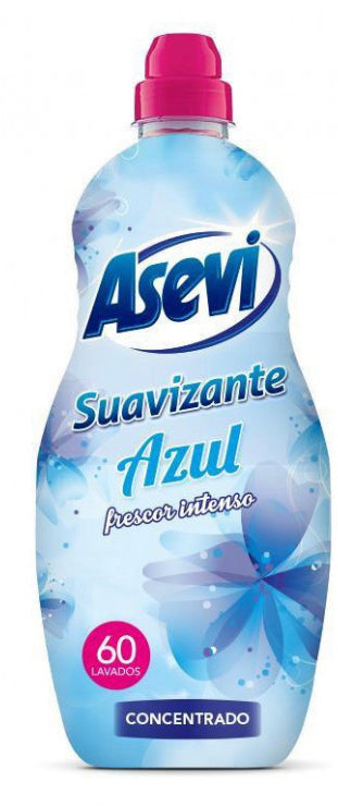 Caja Asevi Suavizante concentrado 1.38L 60D Azul Frescor intenso 10uds