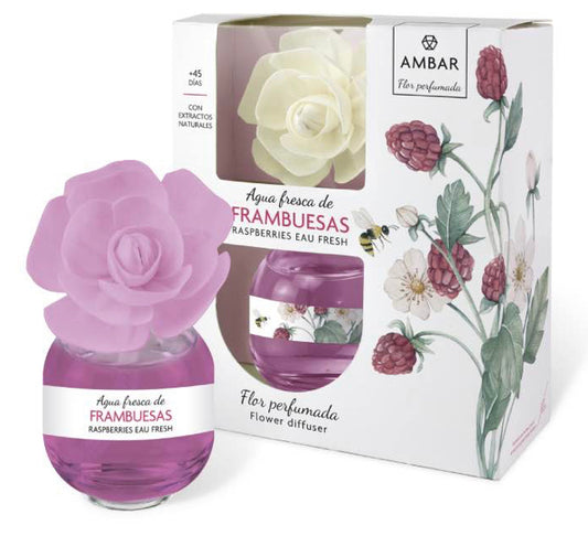 Agua Fresca Frambuesa Flor Perfumada