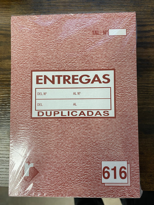 Talonario A5 Nota de entrega