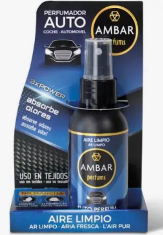 Ambientador spray coche aire limpio