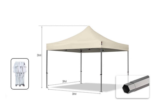 Carpa plegable 3x3x3MT