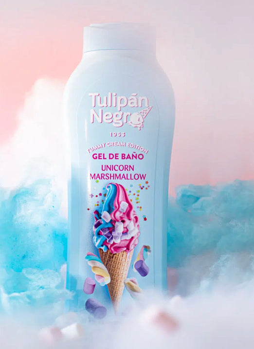 Gel de Baño tulipán negro Unicorn Marshmallow 650 ML