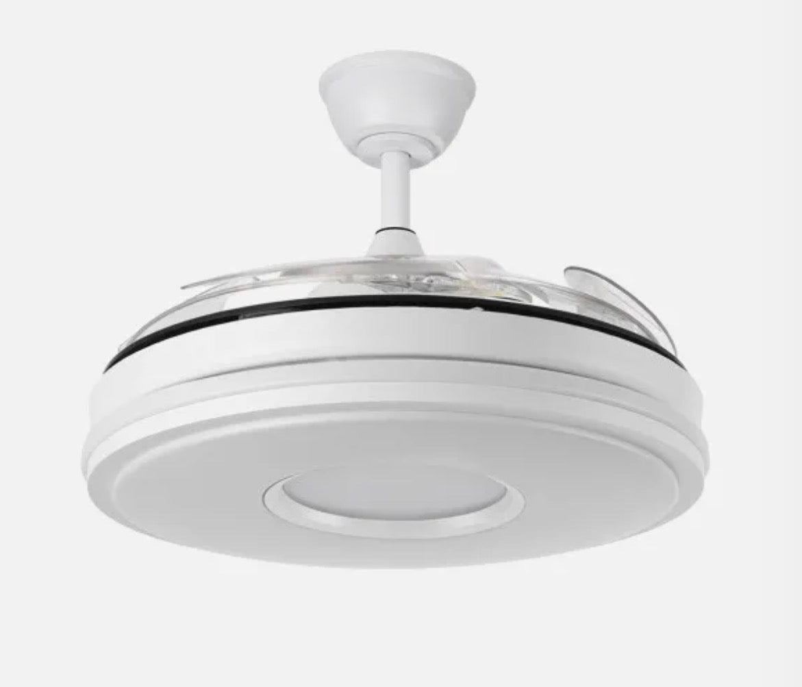 VENTILADOR DC DANI 59W 6980LM BLANCO 4ASPAS 6VELOCIDADES 106D 3000-4200-6500K