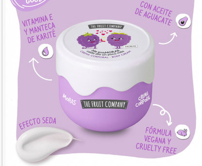 Crema corporal Mora Efecto Seda 200 ml the fruit company