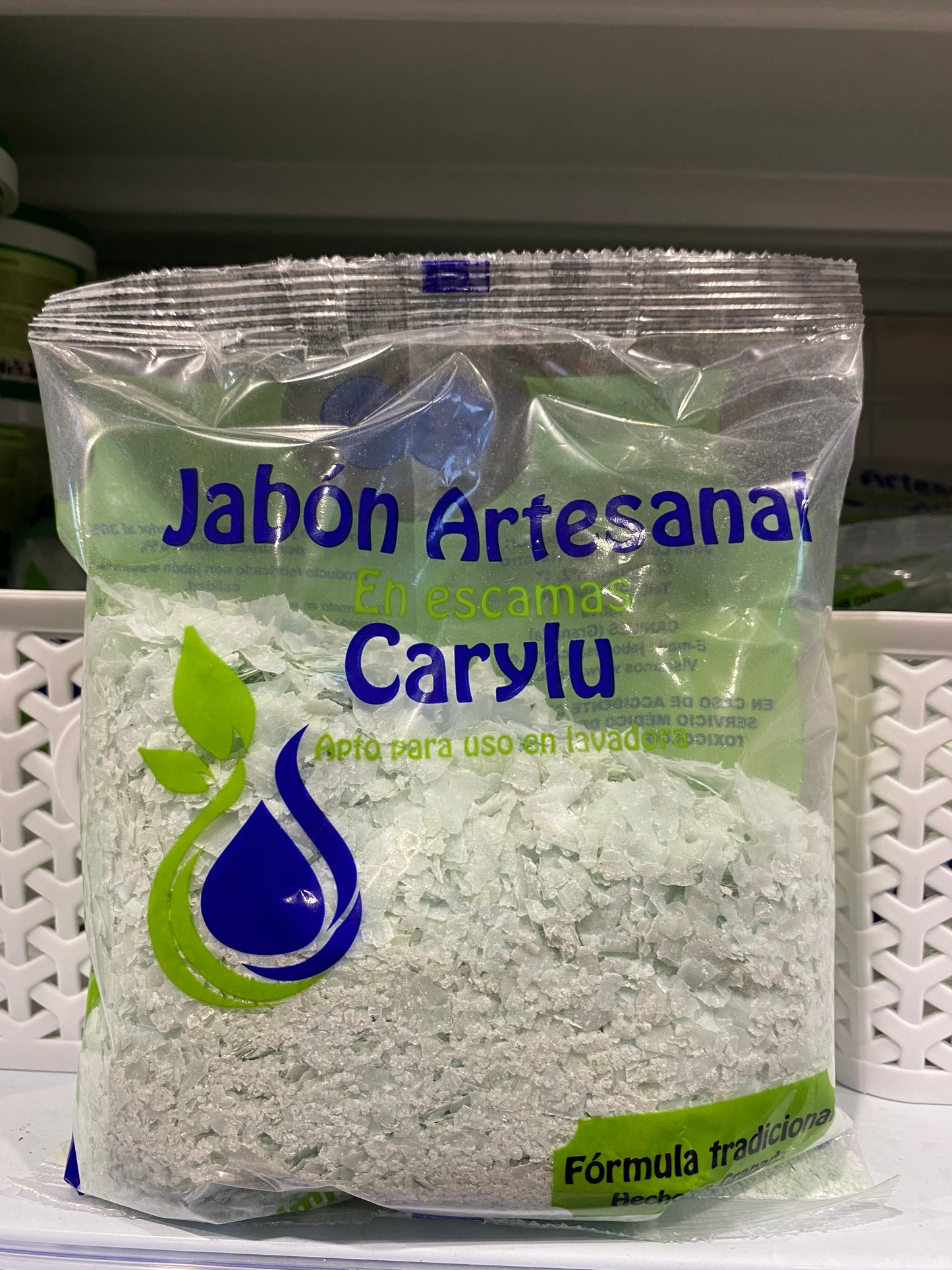 Caja jabón en Escamas verde Carylu 350gr 24uds