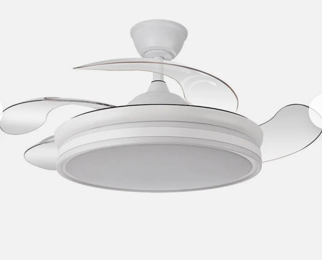 VENTILADOR BAYOMO 59W 6980LM BLANCO 4 ASPAS DESP. 34,5/42X50/107 D.3 COLOR. DC.REMOTO+REG.INTENSIDAD