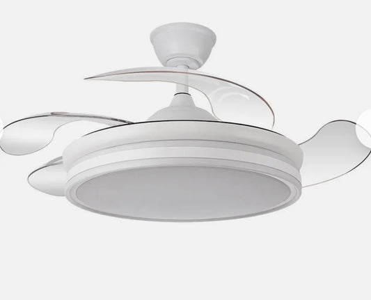 VENTILADOR BAYOMO 59W 6980LM BLANCO 4 ASPAS DESP. 34,5/42X50/107 D.3 COLOR. DC.REMOTO+REG.INTENSIDAD