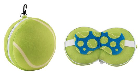 Almohada con antifaz tenis