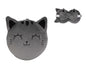 Almohada con antifaz gato gris